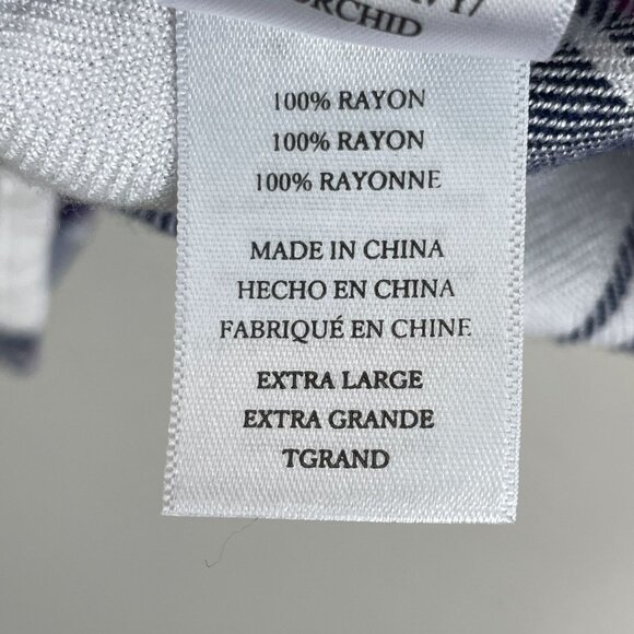 Rails Womens XL Plaid Long Sleeve Button Up Flannel Shirt Navy White Orchid Top - Picture 6 of 10